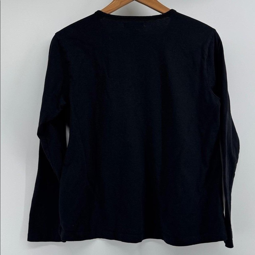 Project Happy Halloween Embroidered Black Long-sleeve Tee Size M - Picture 6 of 8